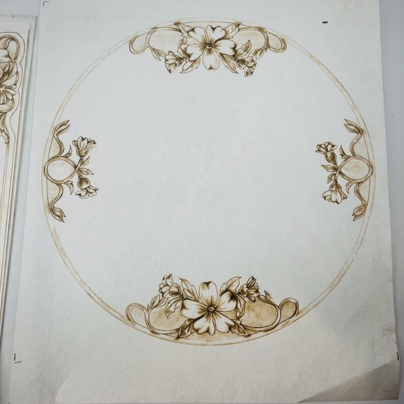 Dogwood Cutwork Placemats & Centerpiece #2902 Tri-Chem Chart Picture To Paint - Picture 2 of 7